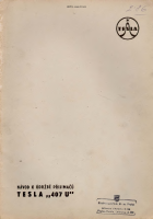 Tesla 407 - Navod k udrzbe 